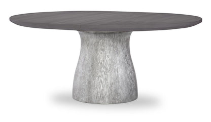 Terra Luna - Round Pedestal Table Base - White Cloud & Nightfall