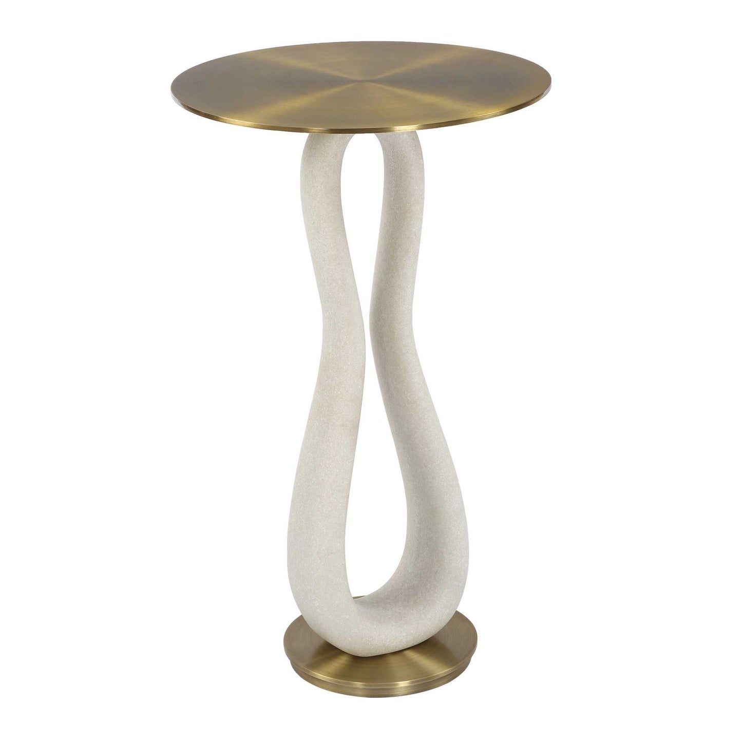 Sonia - Modern Accent Table - Brass