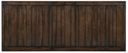 American Life - Roslyn County Trestle Dining Table With Leaves - Dark Brown