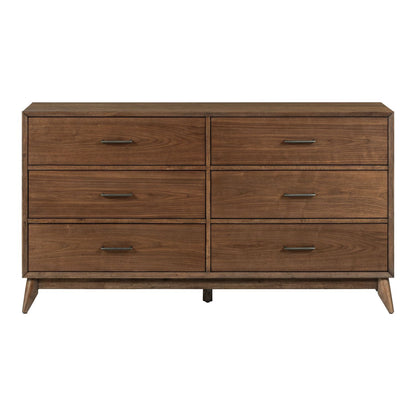 Century Modern - 6 Drawer Dresser - Light Brown