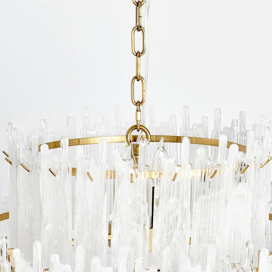 Everly - Chandelier Round - Clear/White