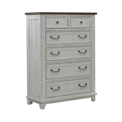 River Place - 6 Drawer Chest - White