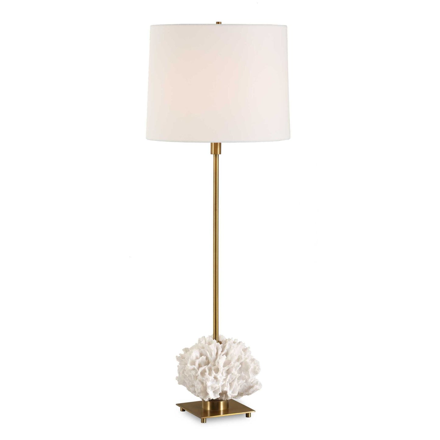 Caronia - Coral Buffet Lamp - Brass / Gold / White