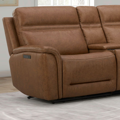 Cooper - L Arm Recliner P3 & ZG - Camel - Brown