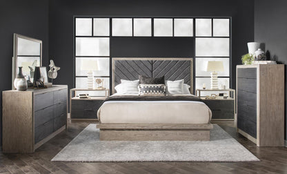 Halifax - Upholstered Headboard King / California King - Flax And Java