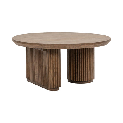 Vander - Solid Wood Round Coffee Table