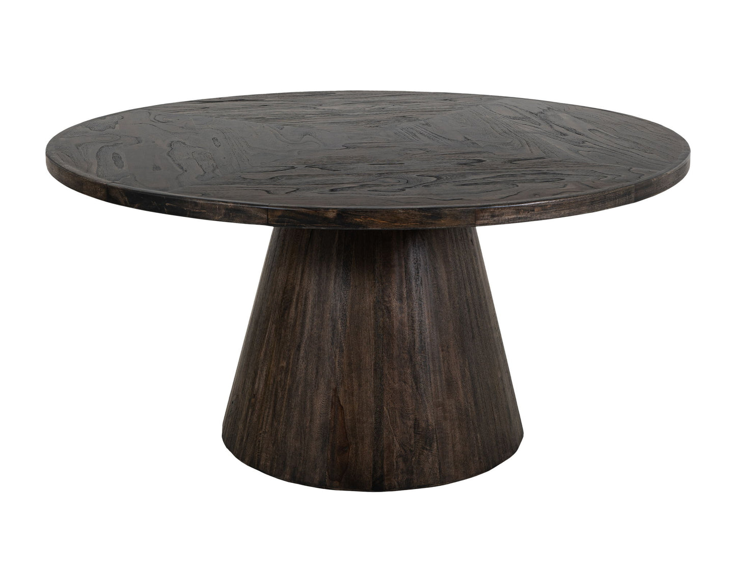 Balam - Round Table Base - Oil Black