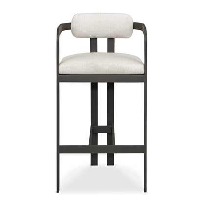 Kalmar - Outdoor Bar Stool - Black / White