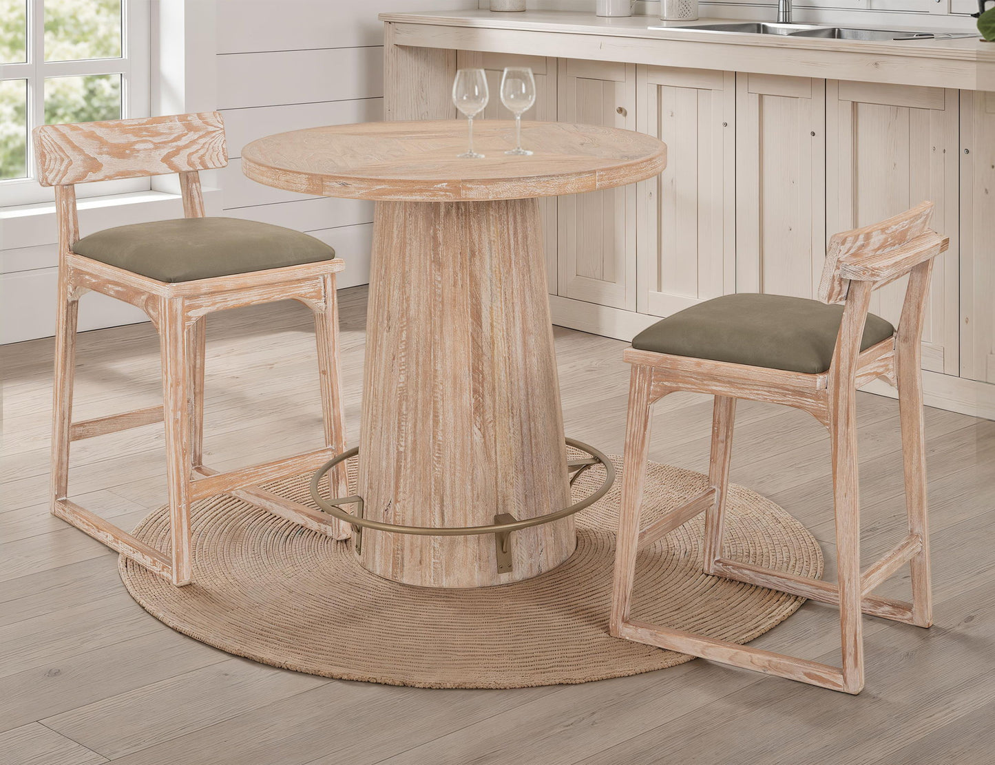 Balam - Bistro Table Top - Light Brown
