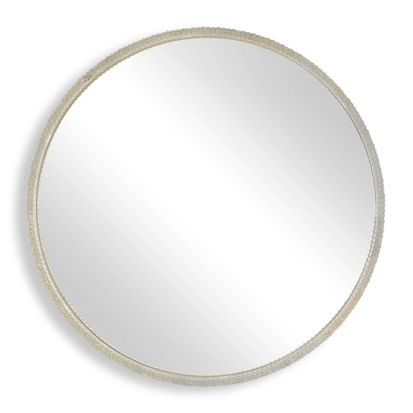 Break The Ice - Round Mirror - Gold