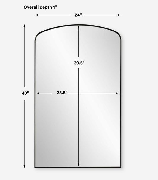 Tordera - Arch Mirror - Black