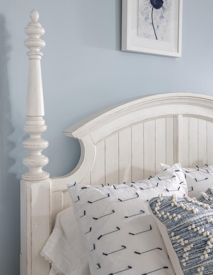 Cottage Park - Poster Panel Headboard King / California King - Aged White