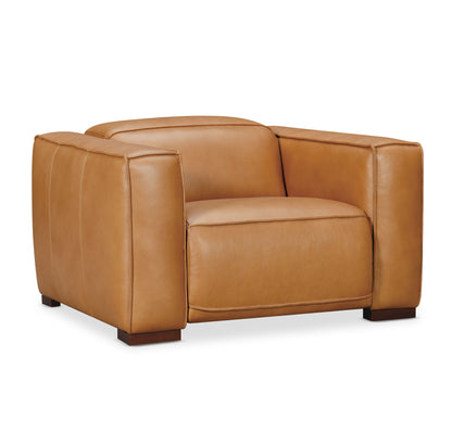 MS - Fresco Power Recliner With Power Headrest - Light Brown