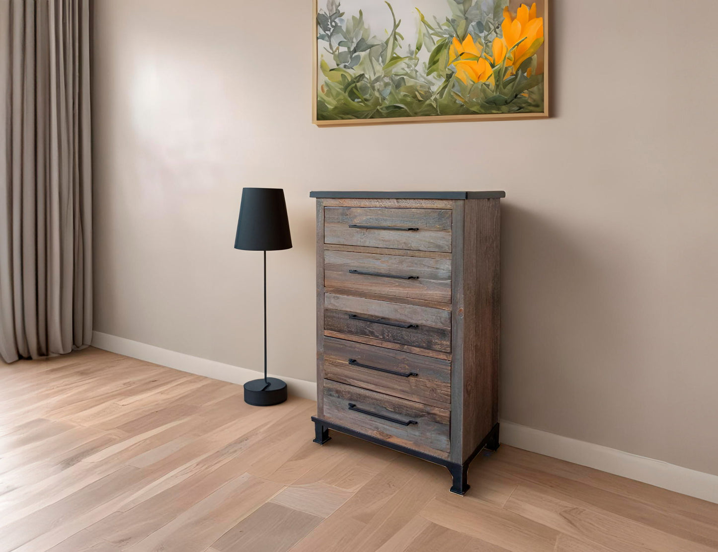 Antique Gray - Chest - Gray / Brown