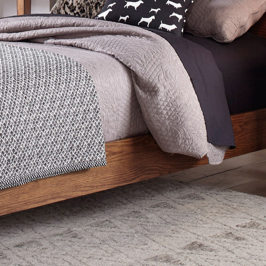 Grandpas Cabin - Full Sleigh Rails & Slats - Light Brown