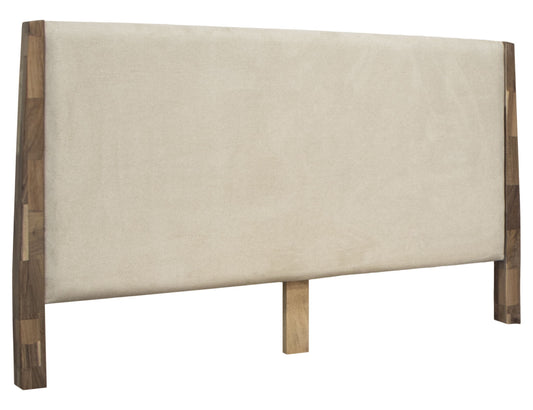 Parota Nova - King Upholster Headboard - Brown Cappuccino