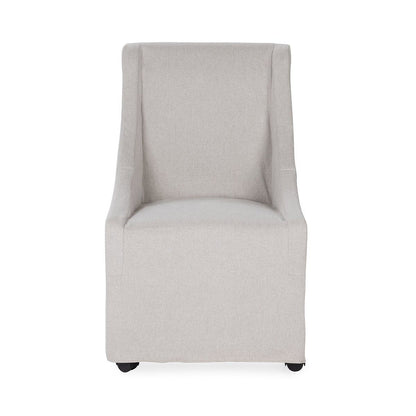 Warwick - Upholstered Rolling Dining Chair
