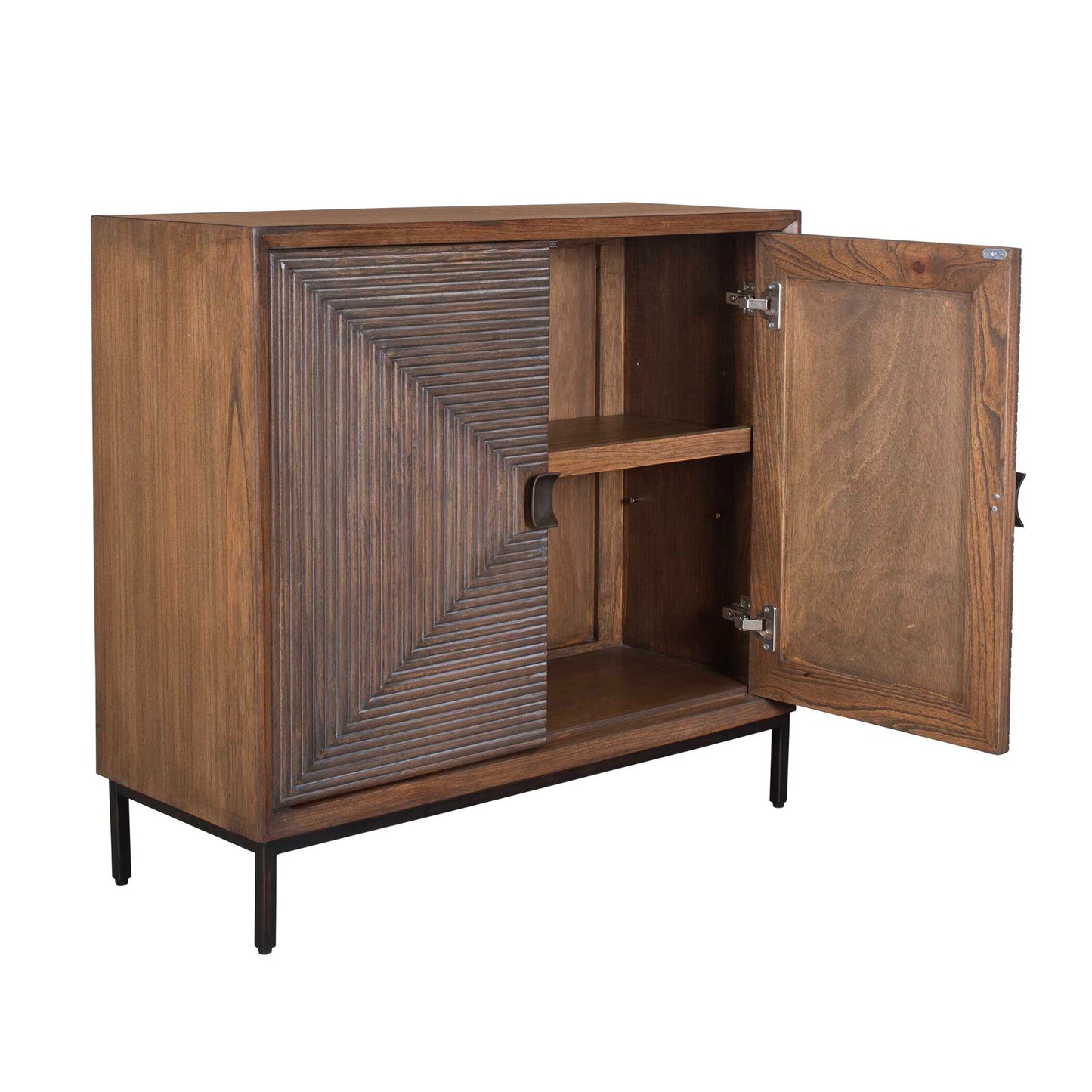 Bottom Line - 2 Door Wood Cabinet - Woodtone