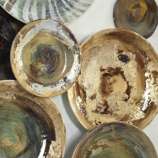 Myla - Antique Plate Shadow Box - Dark Brown