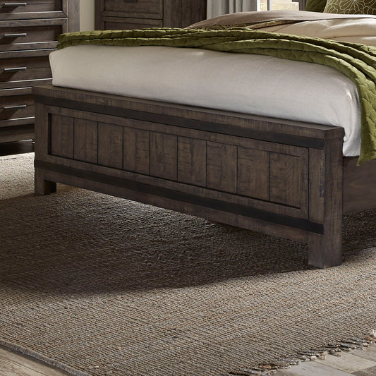 Thornwood Hills - Queen Panel Footboard - Dark Brown