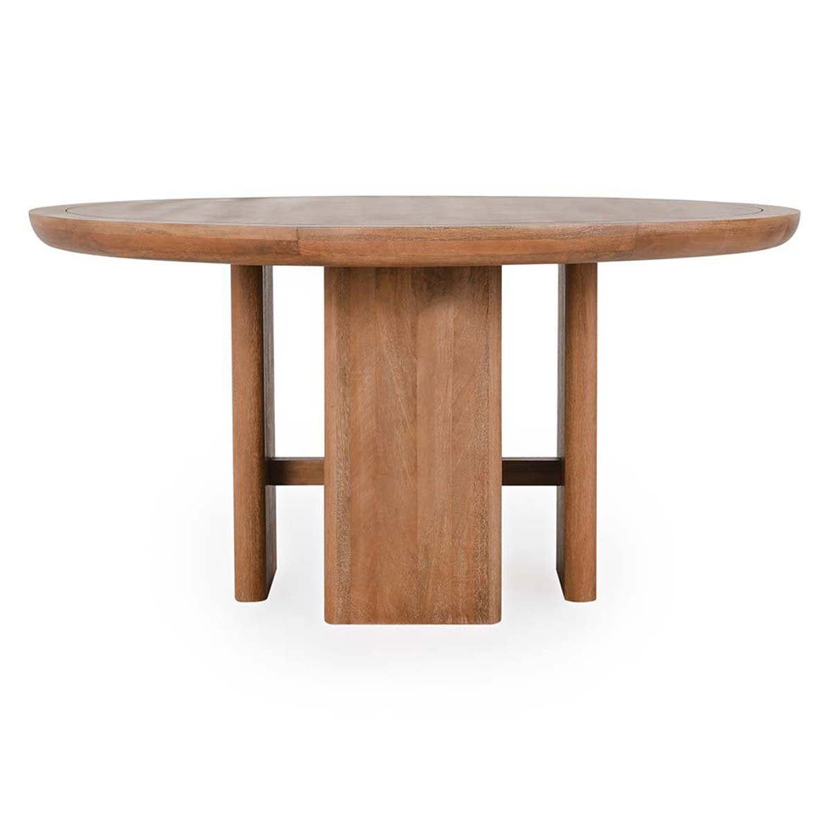 Selena - Round Dining Table - Hickory Brown