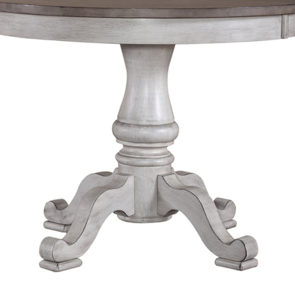 Ocean Isle - Single Pedestal Table Base - Antique White