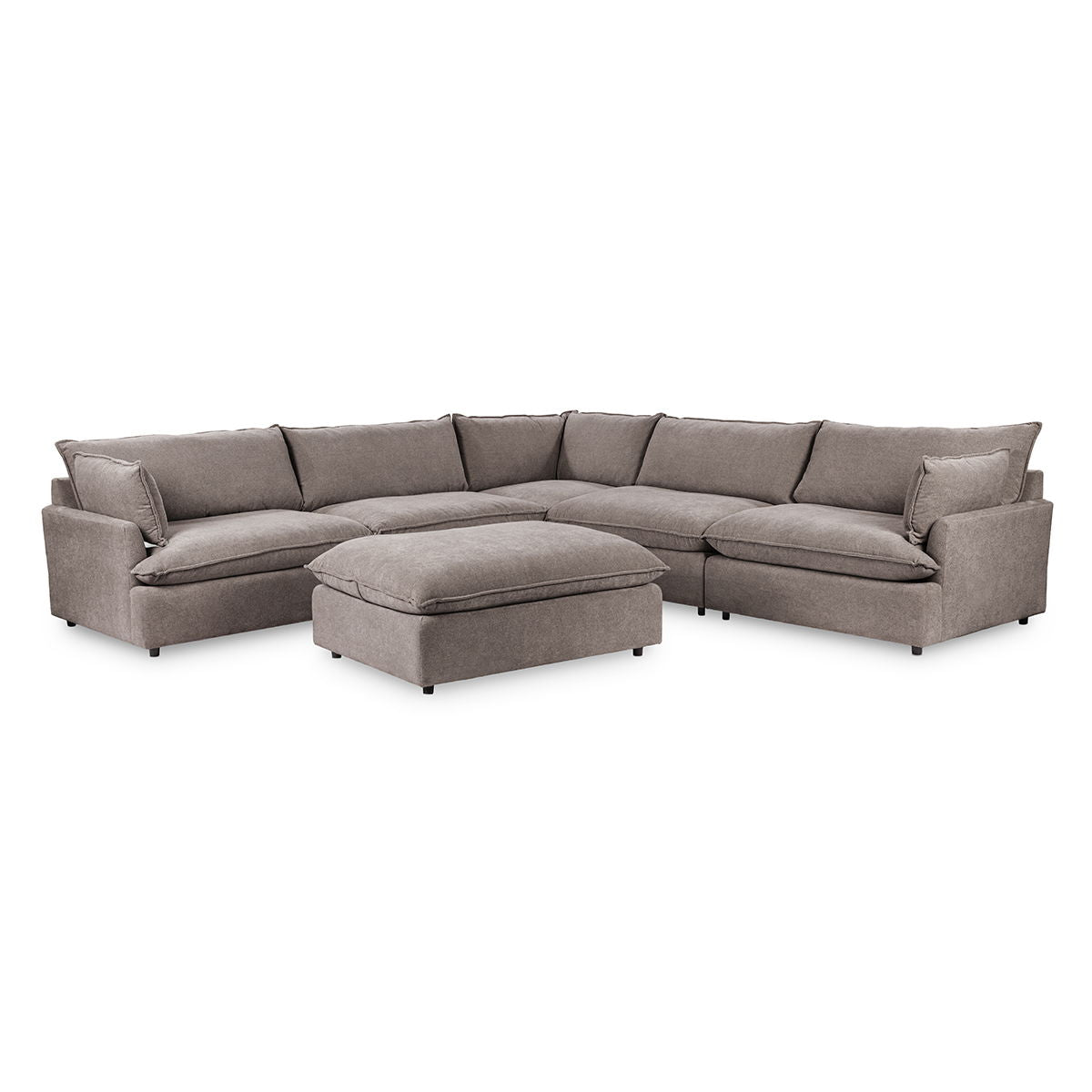 Caplan - 6 Piece Modular Sectional With Ottoman