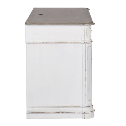 Magnolia Manor - Jr Executive Credenza Top - White