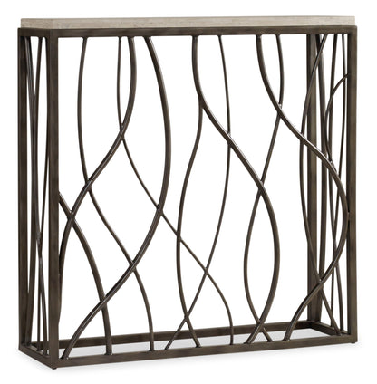Melange - Thin Metal Console - Dark Gray
