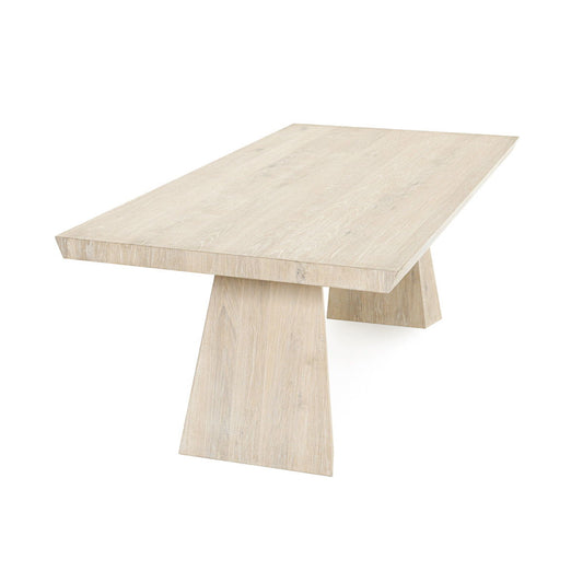 Sanford - Oak Veneer Dining Table - White Wash