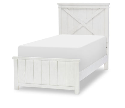 Flatiron - Panel Footboard Twin - Aged White