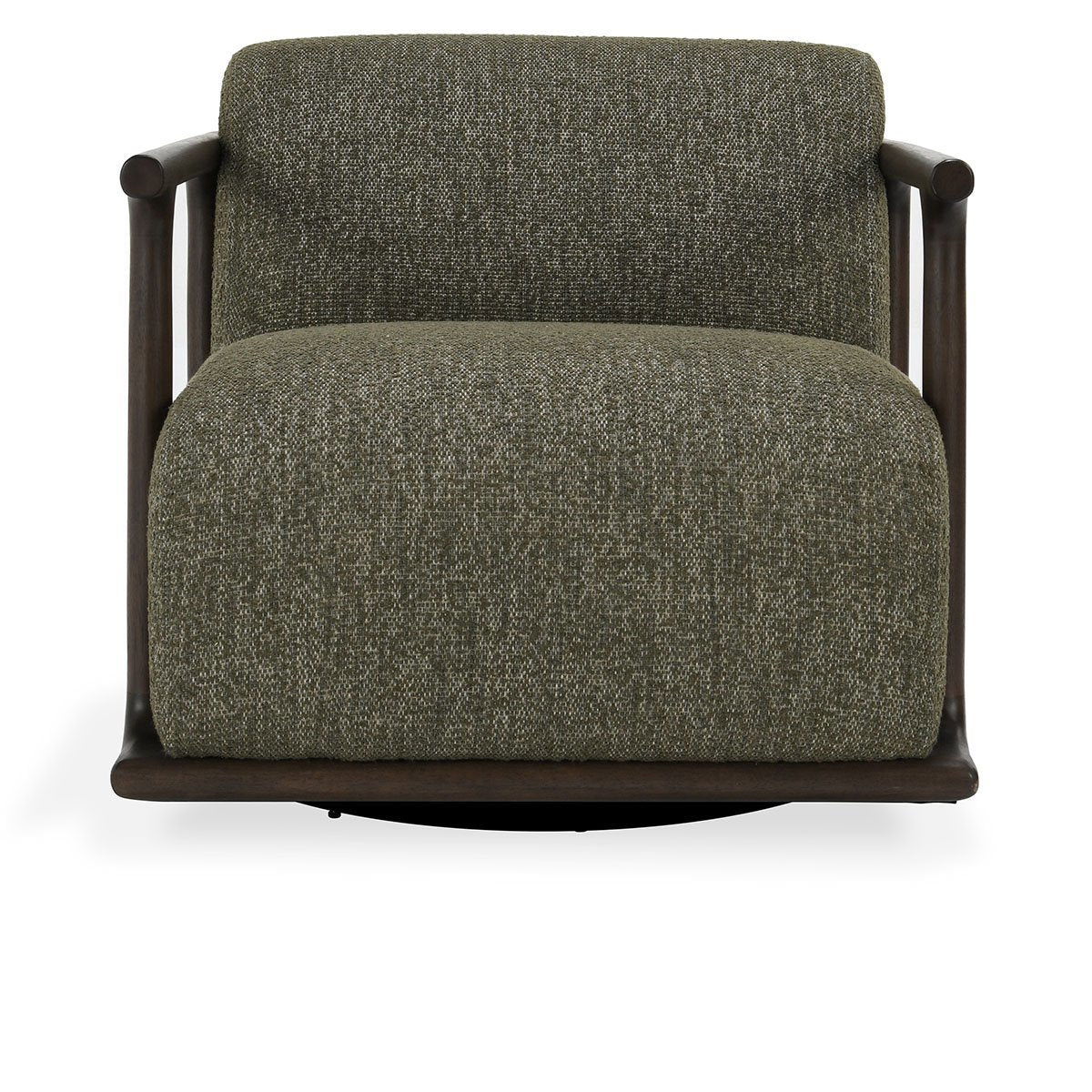 Lucia - Swivel Accent Chair - Kale Green
