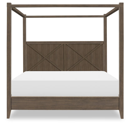 XXX's And OOO's - Side Rails Long Canopy Frame Queen / King - Cocoa