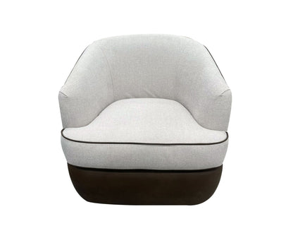 Tumbi - Armchair - Ivory / Brown