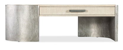 Melange - Silverfrost Cocktail Table - Pearl Silver