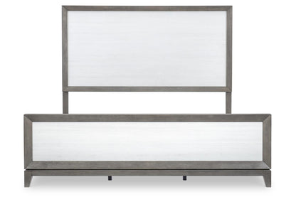Terra Luna - Panel Headboard - King / California King - White Cloud & Nightfall