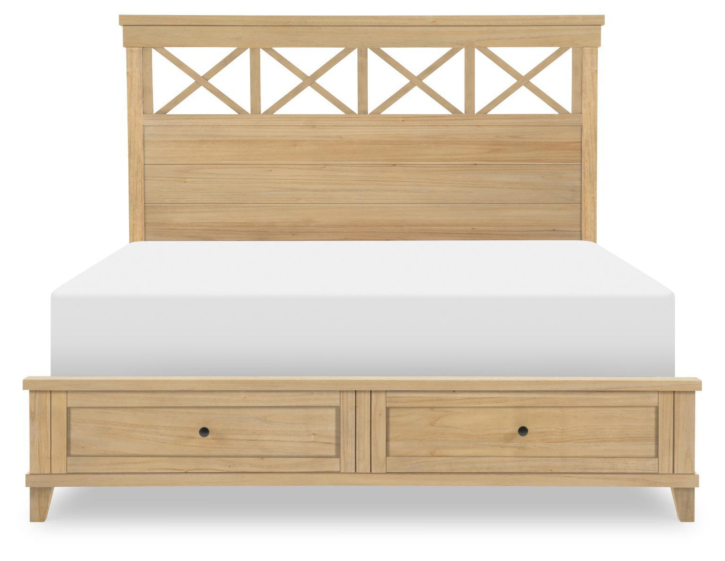 XXX's And OOO's - Queen Storage Footboard - Amber