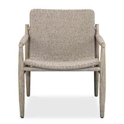 Sumba - Wicker Outdoor Lounge Chair - Gray