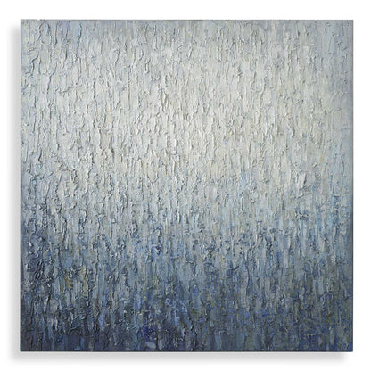 Outside The Window - Hand Painted Art - Dark Gray