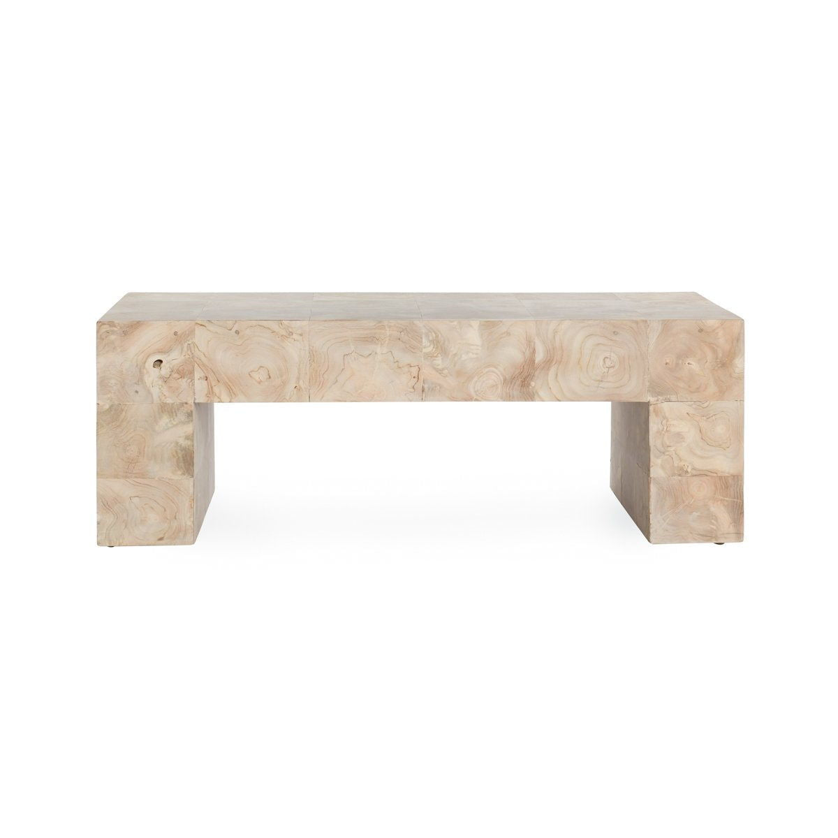 Anders - Solid Wood 51" Coffee Table - Cream Wash