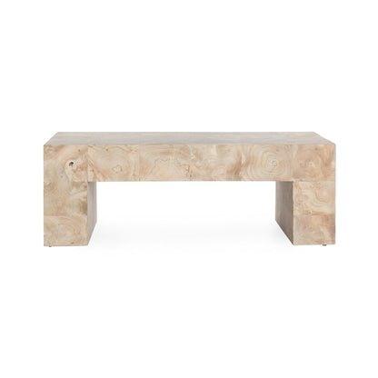 Anders - Solid Wood 51" Coffee Table - Cream Wash