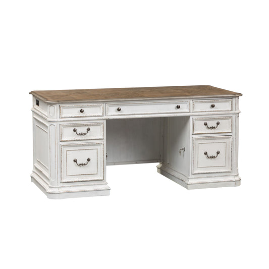 Magnolia Manor - Jr Executive Desk Top - White