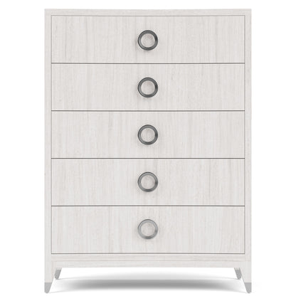 Hepburn - Five Drawer Chest - White