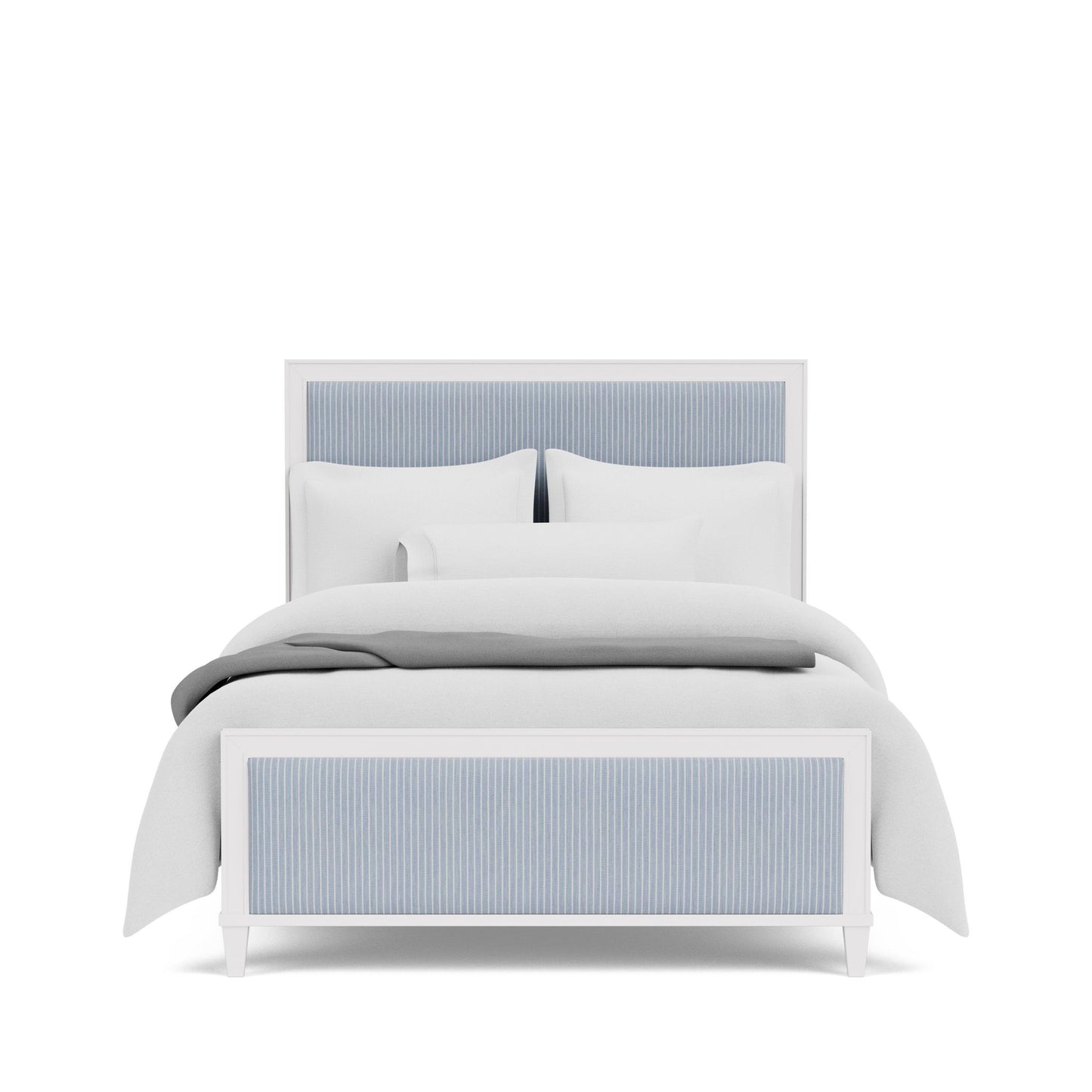 Rosalie - Full Upholstered Headboard - Blue / White