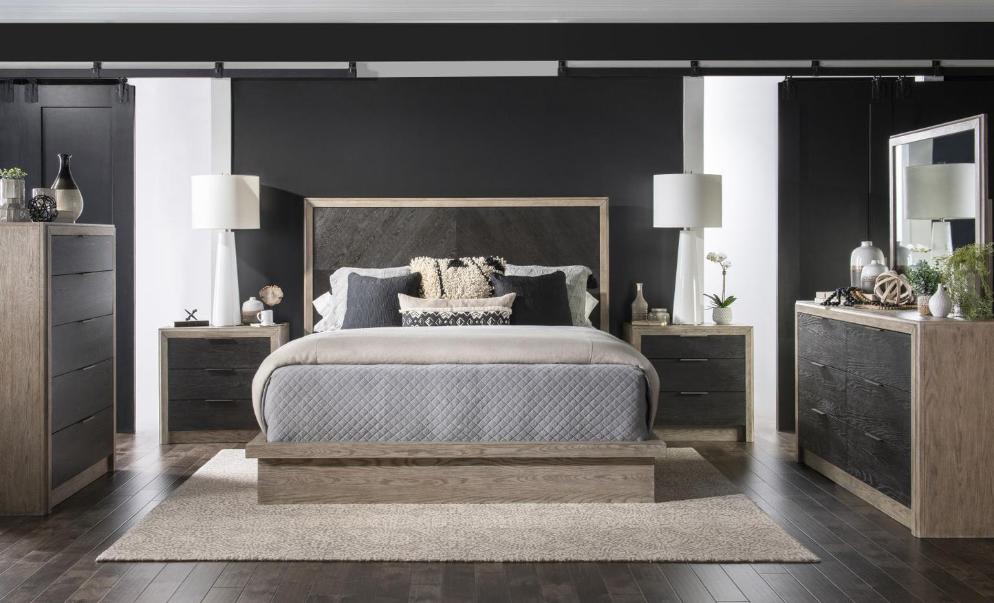 Halifax - Side Rails California King - Flax And Java