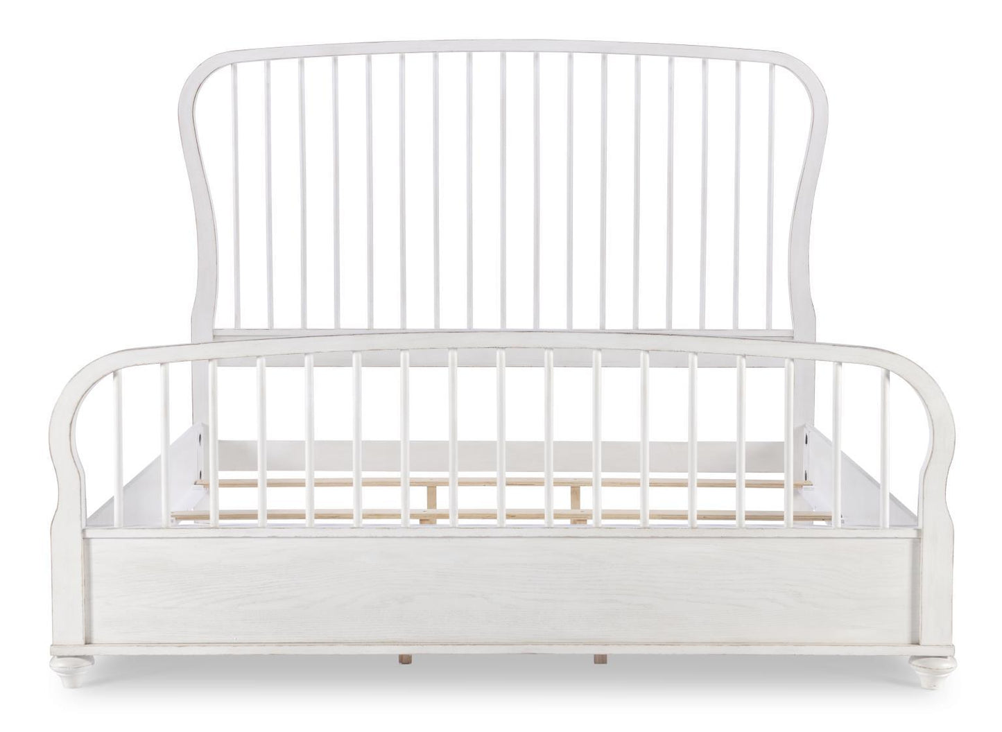 Cottage Park - Spindle Headboard King / California King - Aged White