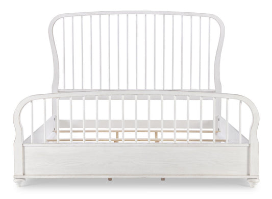 Cottage Park - Spindle Headboard King / California King - Aged White