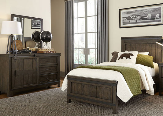 Thornwood Hills - Panel Bed, Dresser & Mirror