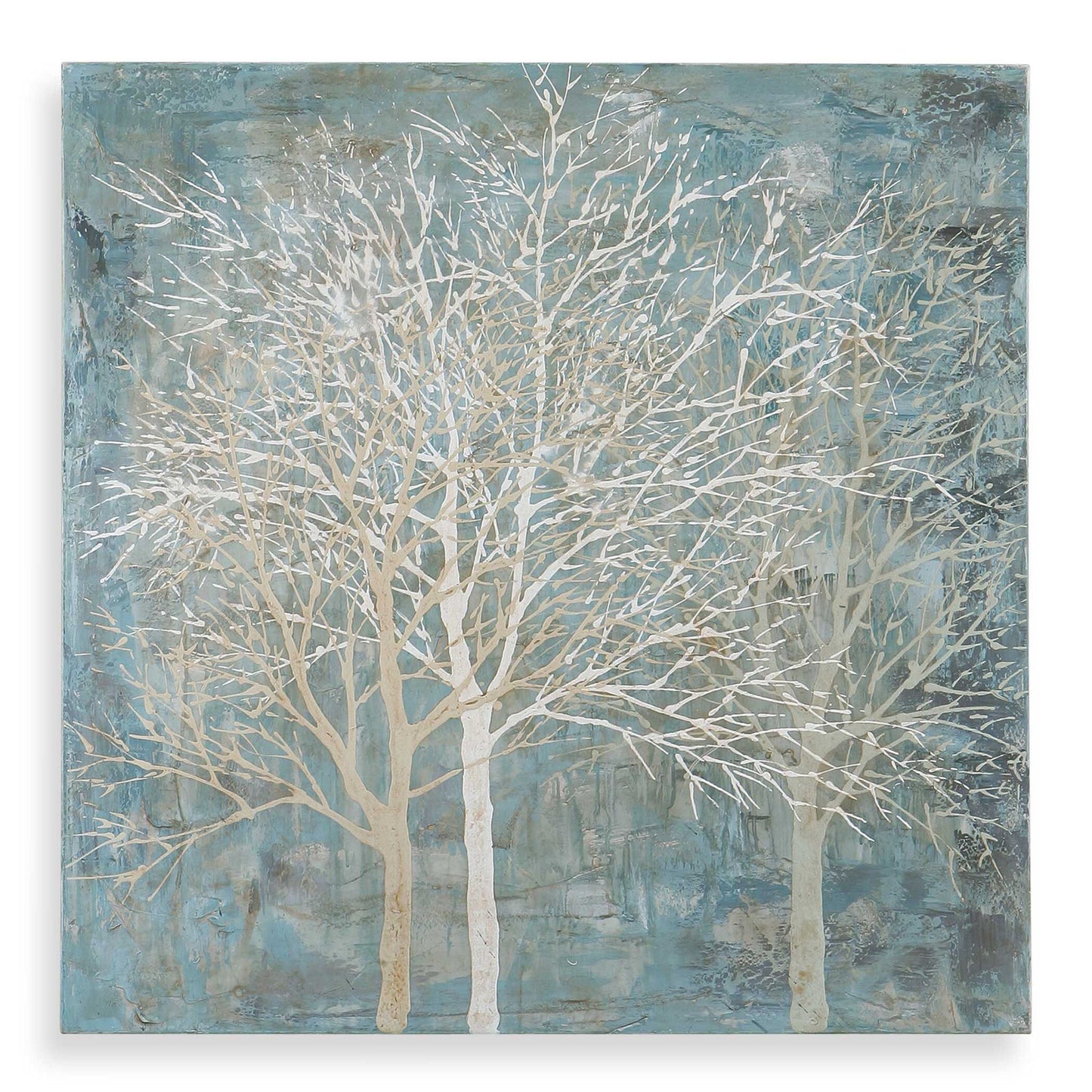 Muted Silhouette - Canvas Art - Blue