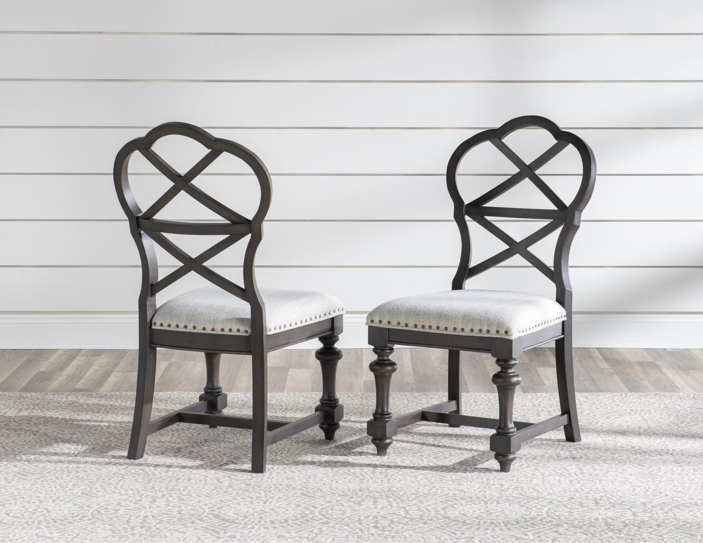 Kingston - X Back Side Chair (Set of 2) - Sandalwood Brown / Dark Sable